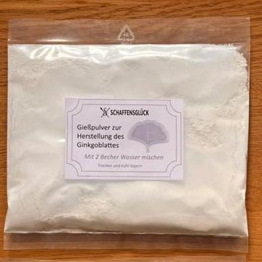Nachfüllpackungen: Gießpulver für 2 Ginkgoblätter - Schaffensglück