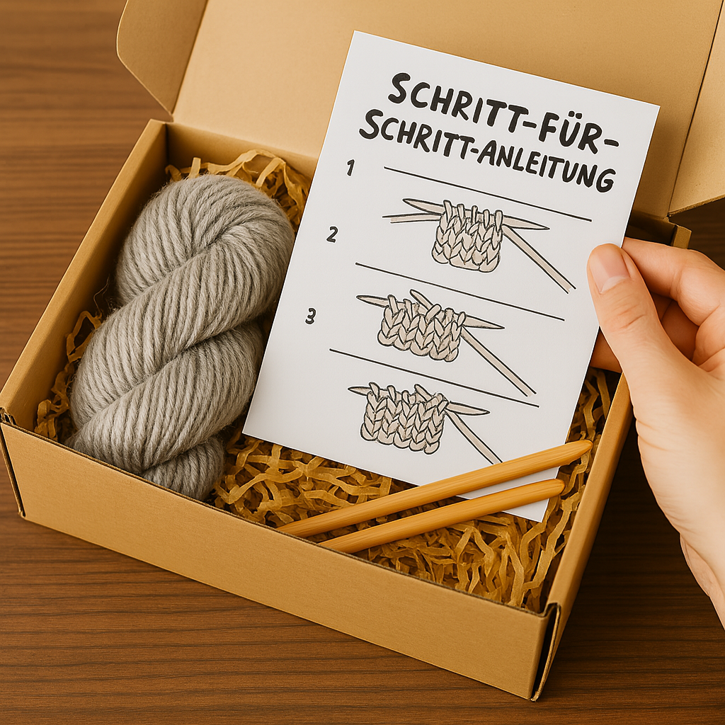 Schal in Silbergrau selber stricken