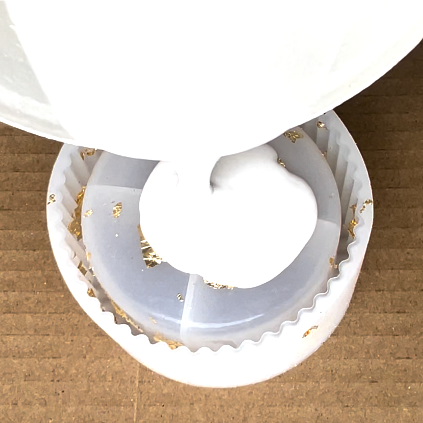 Keramik-Deko-Quartett selber gießen und gestalten