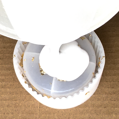 Keramik-Deko-Quartett selber gießen und gestalten