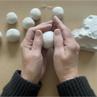 Ton-Schale mit Blütenmotiv selber formen