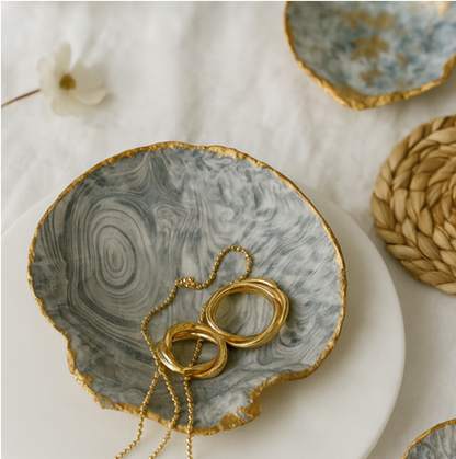 Muschelschale für Schmuck oder Seife selber gestalten