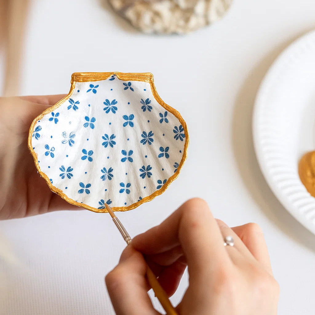 Muschelschale für Schmuck oder Seife selber gestalten