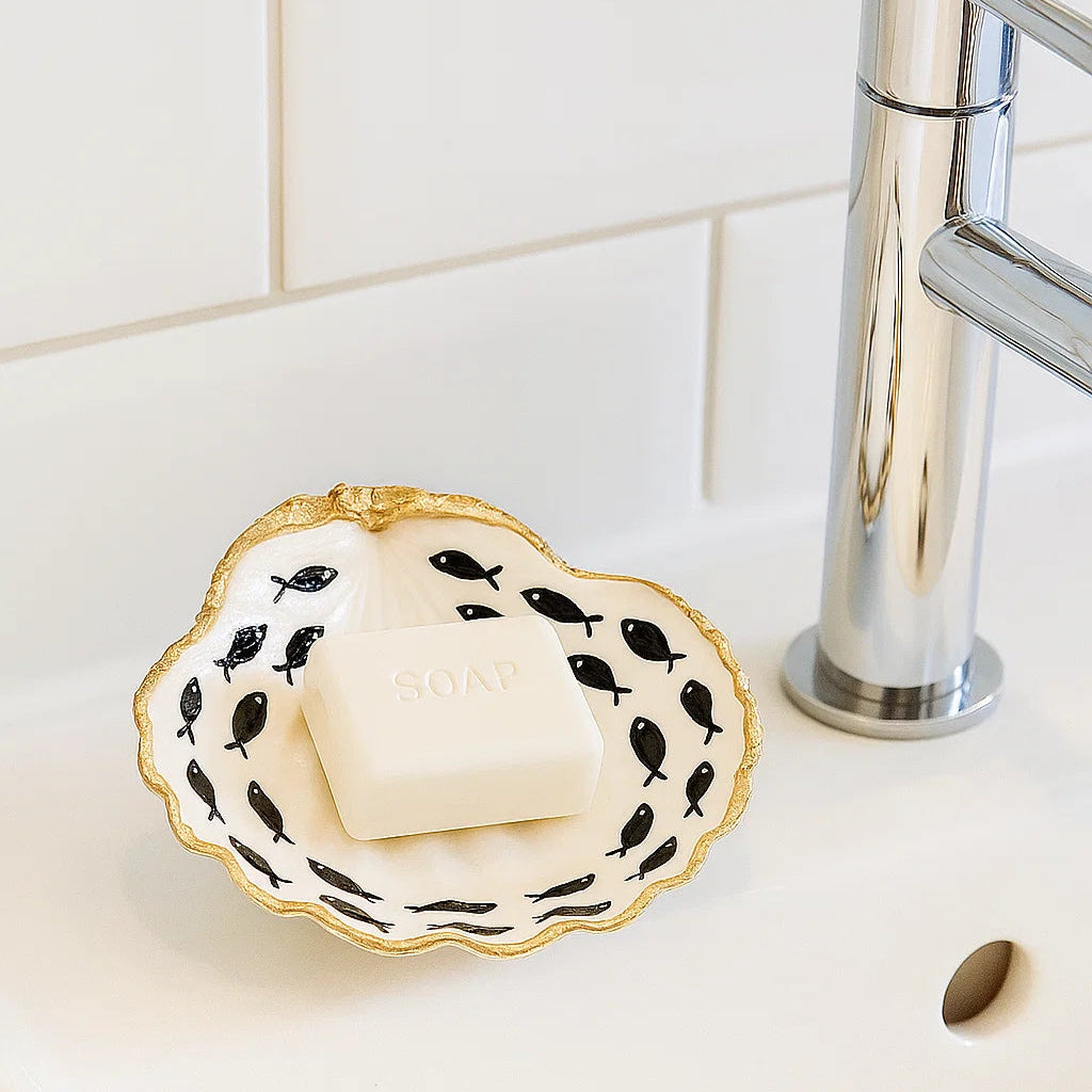 Muschelschale für Schmuck oder Seife selber gestalten