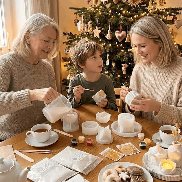 Keramikgießen mit Familie