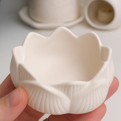 Keramik-Deko-Quartett selber gießen und gestalten