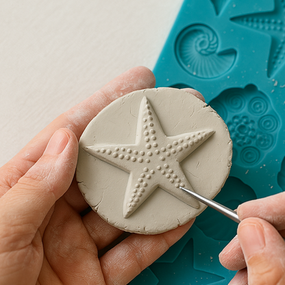 Serviettenringe mit Nordsee-Motiv selber machen