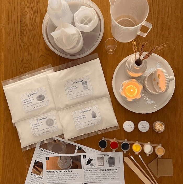 Keramikelemente zum Selbergießen - Schaffensglück