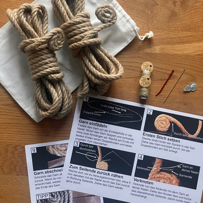 Naturseil - Untersetzer nähen - Schaffensglück